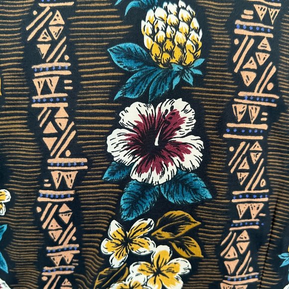Vintage 80's Hilo Hattie Blouse - Tribal Hawaiian Print - Size Junior 5 - Picture 6 of 8